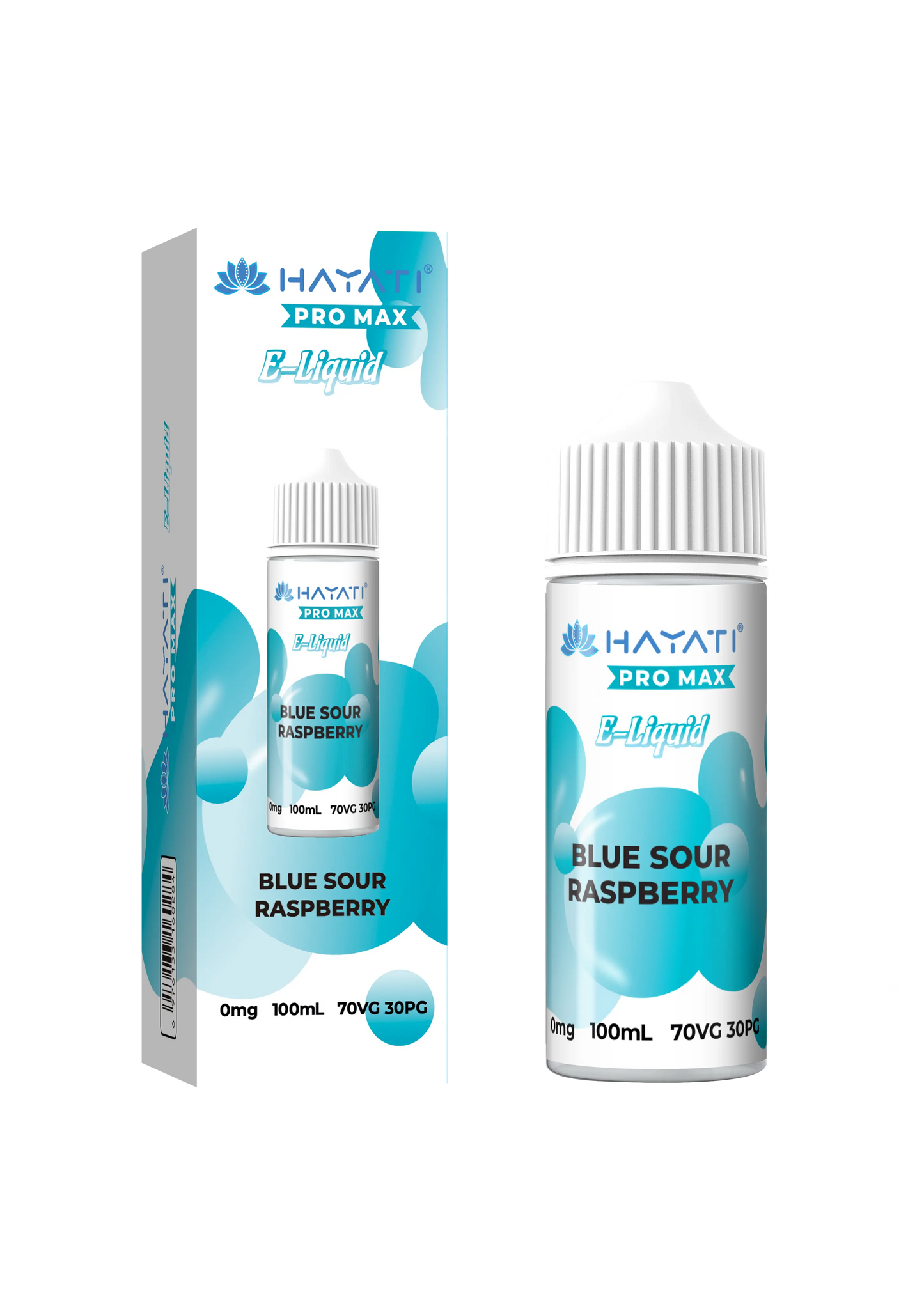 BLUE SOUR RASPBERRY HAYATI PRO MAX E LIQUID 100ML 70VG