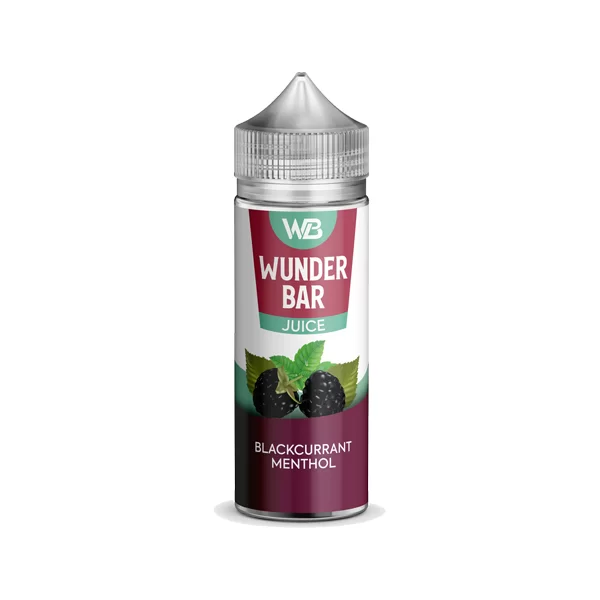 BLACKCURRANT MENTHOL E LIQUID WUNDER BAR JUICE BY KINGSTON 100ML 50VG