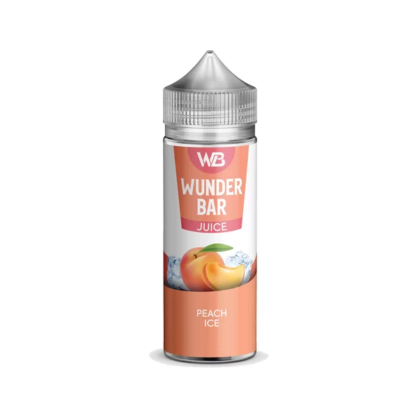 PEACH ICE E LIQUID WUNDER BAR JUICE BY KINGSTON 100ML 50VG