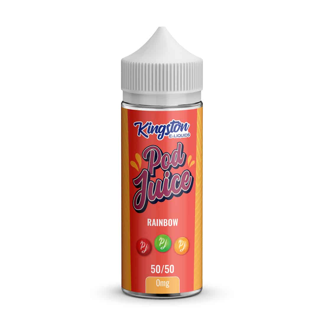 RAINBOW E LIQUID POD JUICE BY KINGSTON 100ML 50VG