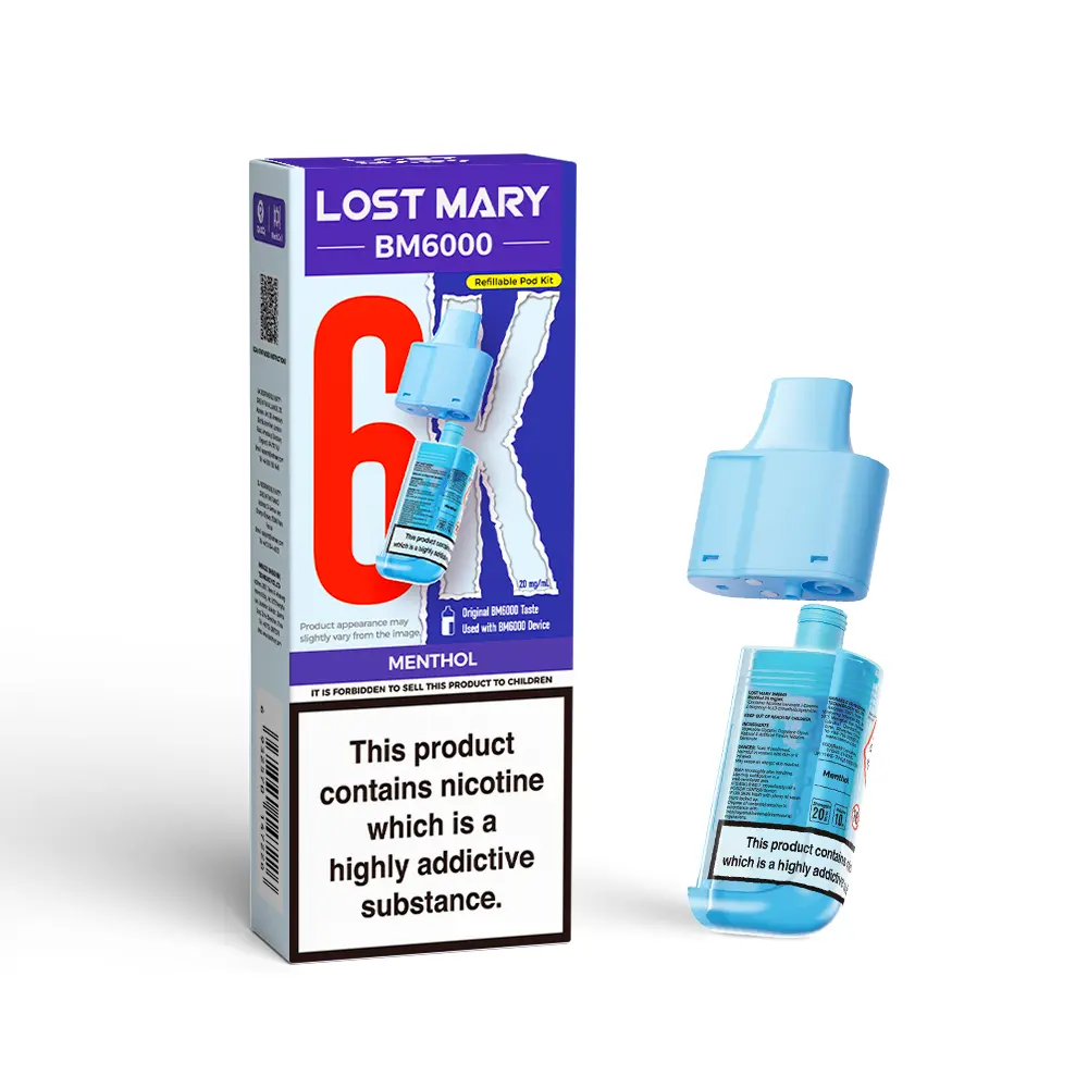 LOST MARY BM6000 MENTHOL PREFILLED REFILL PODS