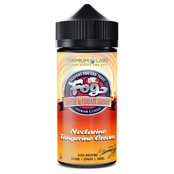 NECTARINE TANGERINE CREAM FRUIT & CREAM E LIQUID BY DR FOG 100ML 75VG