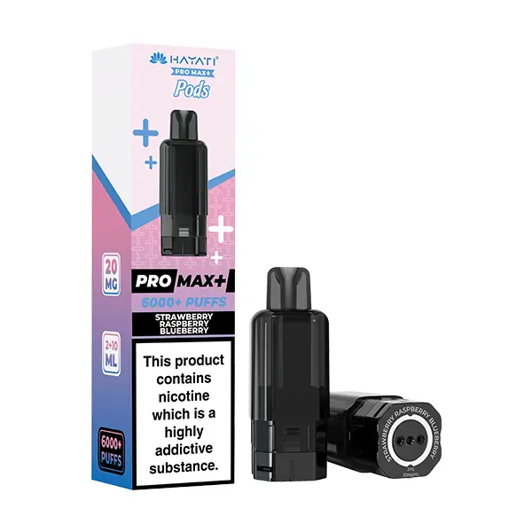 Hayati Pro Max 6000+ Refill Pods Strawberry Raspberry Blueberry