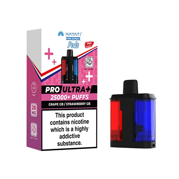 Hayati Pro Ultra Plus 25000+ Refill Pods Grape Gummy Bear / Straw Gummy Bear