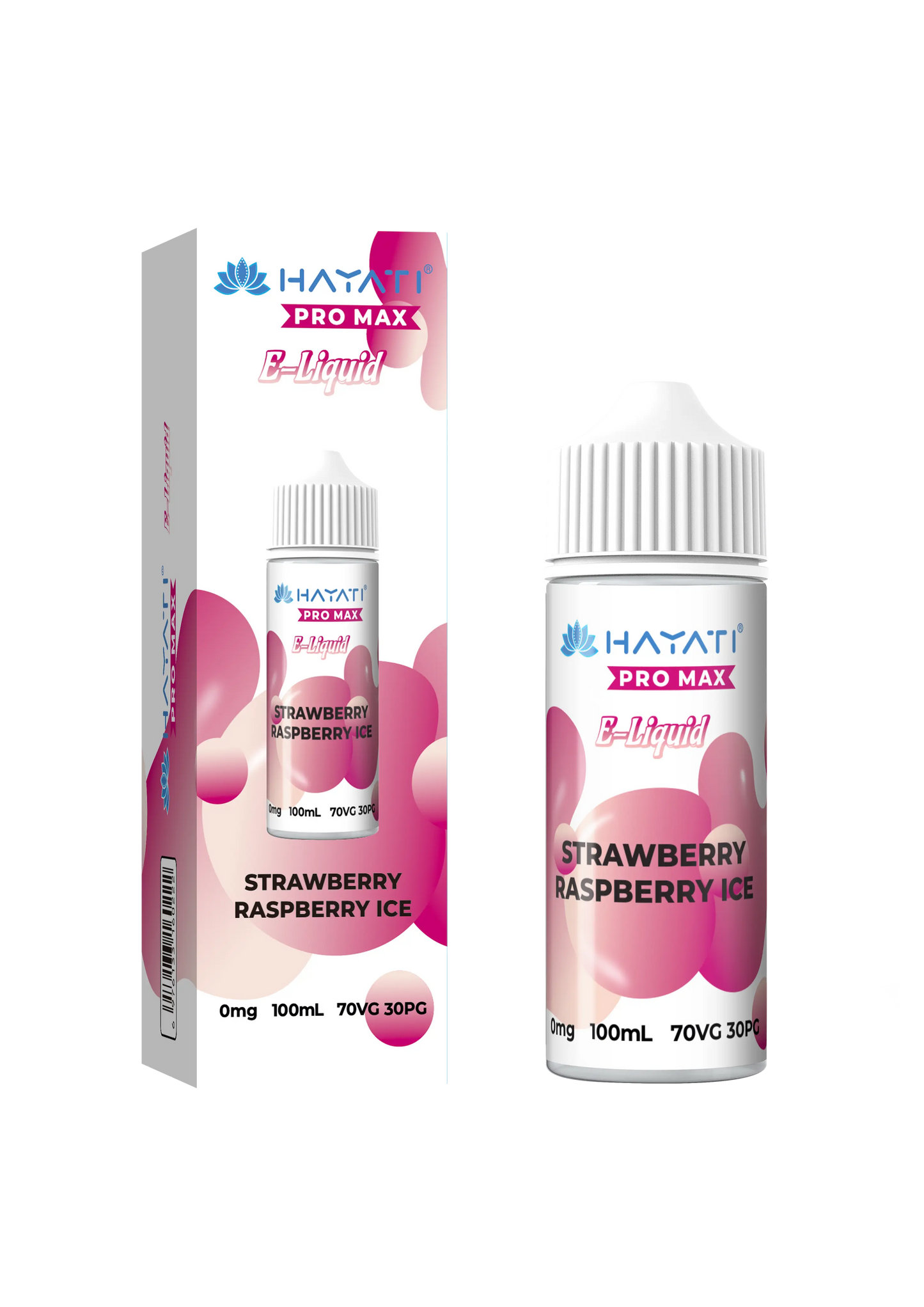 STRAWBERRY RASPBERRY ICE BY HAYATI PRO MAX E LIQUID 100ML 70VG
