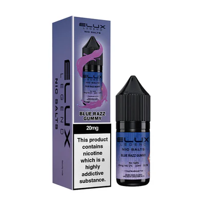 BLUE RAZZ GUMMY NIC SALT E-LIQUID BY ELUX LEGEND