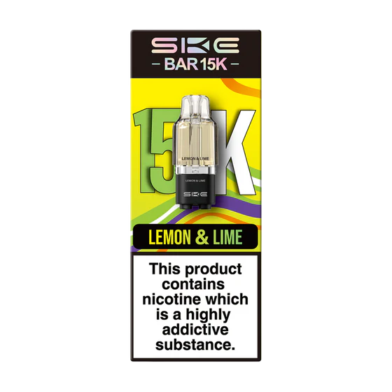 SKE BAR 15K LEMON & LIME PREFILLED REFILL PODS