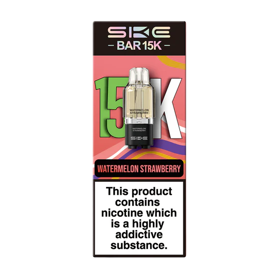 SKE BAR 15K WATERMELON STRAWBERRY PREFILLED REFILL PODS