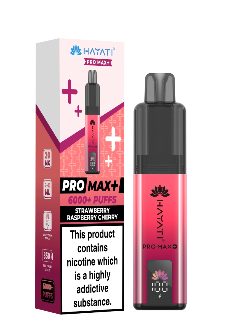 Hayati Pro Max 6000+ Strawberry Raspberry Cherry
