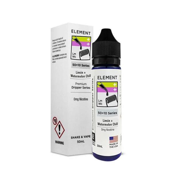 LIMON + WATERMELON CHILL BY ELEMENT 50ML 80VG - Eliquids Outlet
