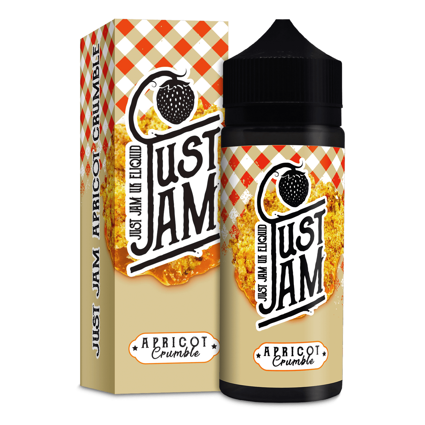 APRICOT CRUMBLE E LIQUID BY JUST JAM 100ML 80VG - Eliquids Outlet