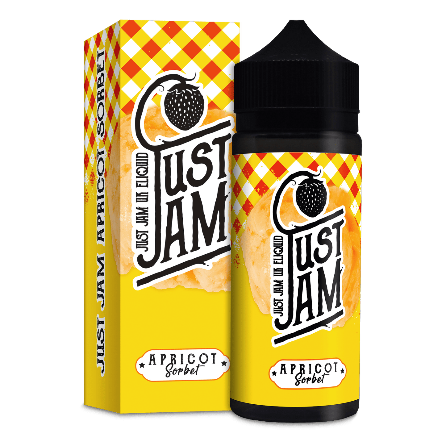 APRICOT SORBET E LIQUID BY JUST JAM 100ML 80VG - Eliquids Outlet