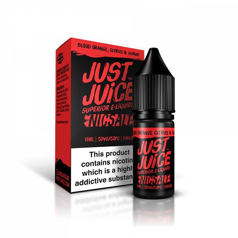 BLOOD ORANGE CITRUS & GUAVA NICOTINE SALT E-LIQUID BY JUST JUICE NICSALT - Eliquids Outlet