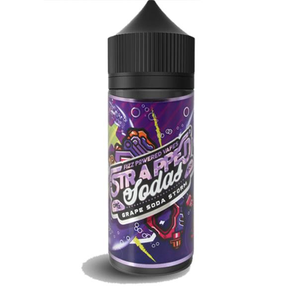 GRAPE SODA STORM E LIQUID BY STRAPPED SODAS 100ML 70VG - Eliquids Outlet