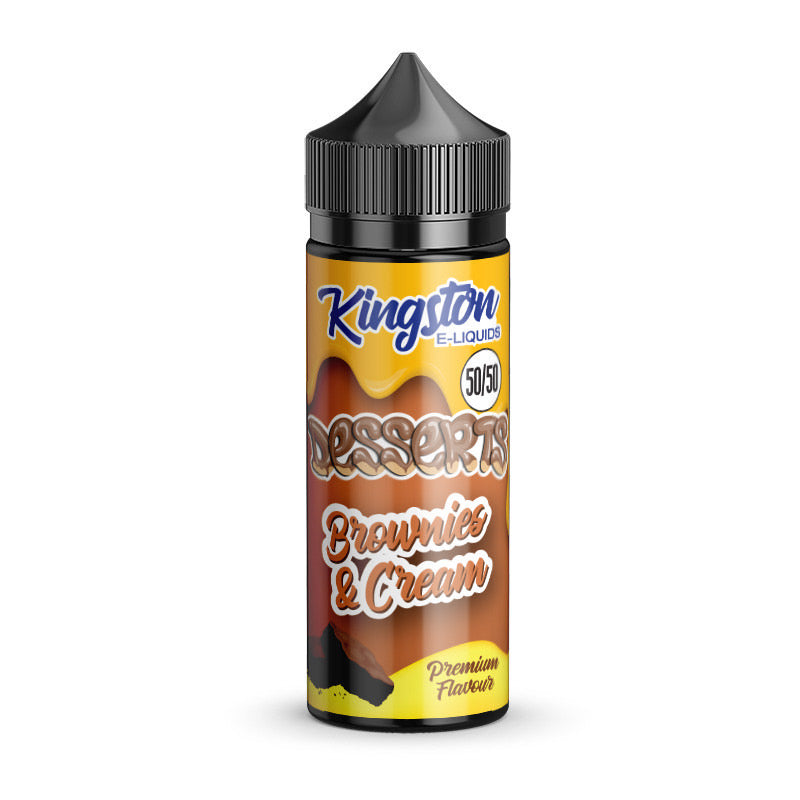 BROWNIES & CREAM E LIQUID KINGSTON 50/50 DESSERTS 100ML 50VG