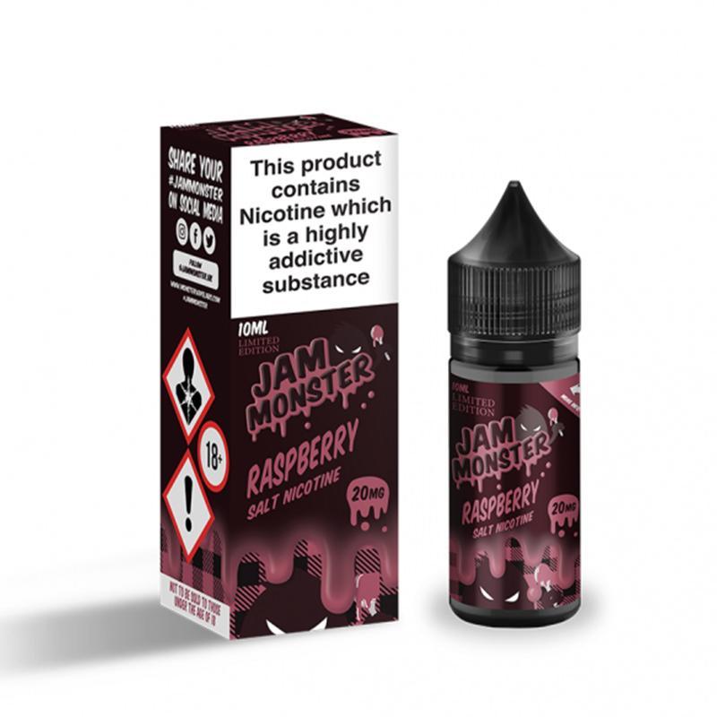 RASPBERRY JAM NICOTINE SALT E-LIQUID BY JAM MONSTER - Eliquids Outlet