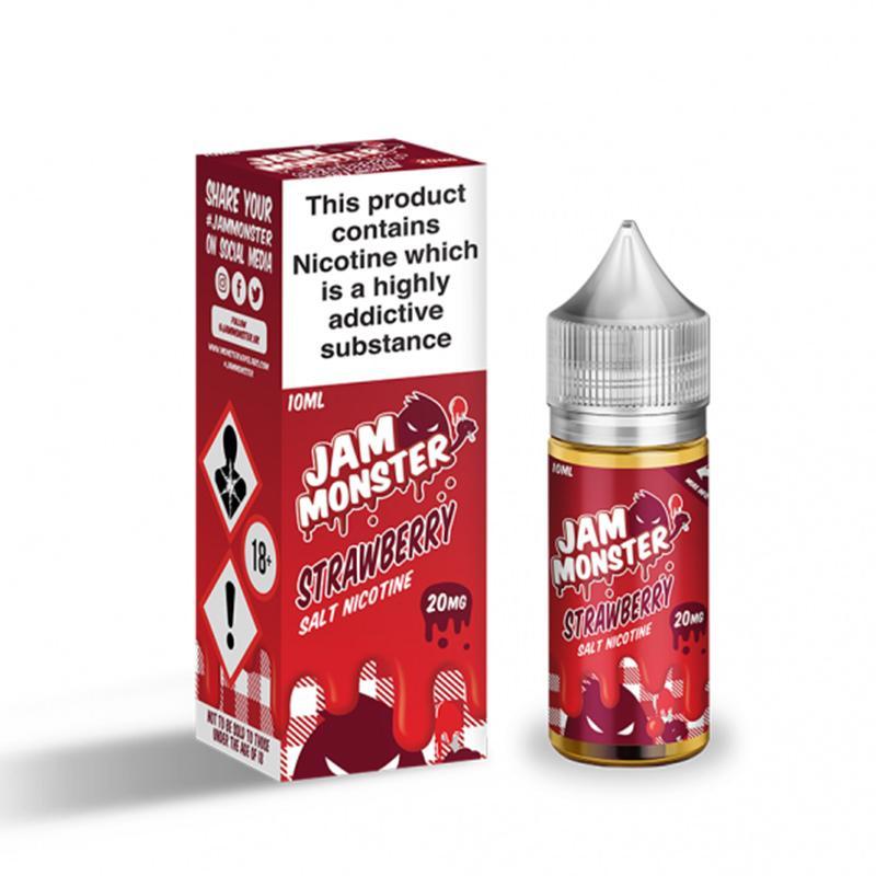 STRAWBERRY JAM NICOTINE SALT E-LIQUID BY JAM MONSTER - Eliquids Outlet
