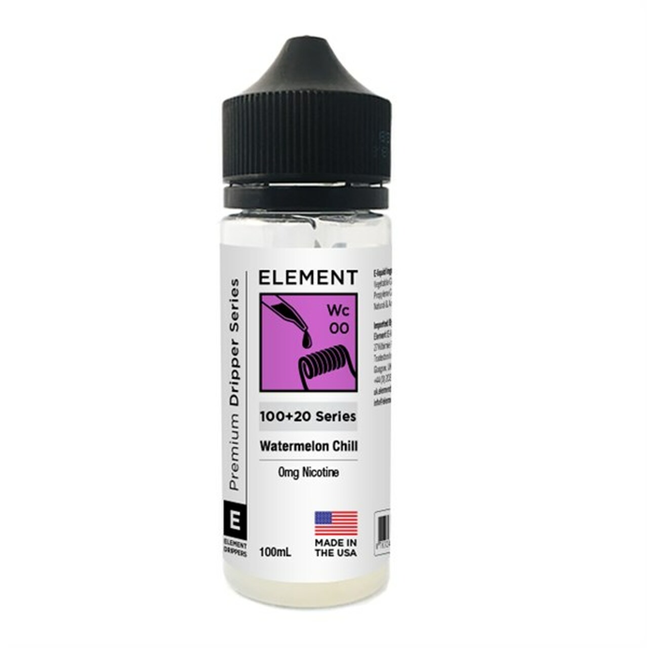 WATERMELON CHILL BY ELEMENT 100ML 80VG