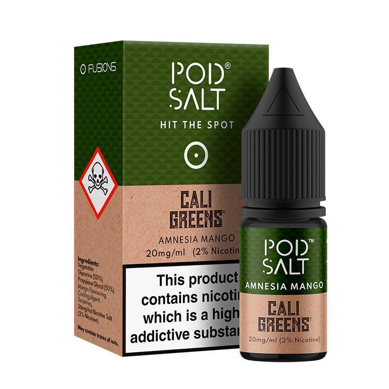 AMNESIA MANGO NICOTINE SALT E-LIQUID BY POD SALT FUSIONS RANGE - Eliquids Outlet