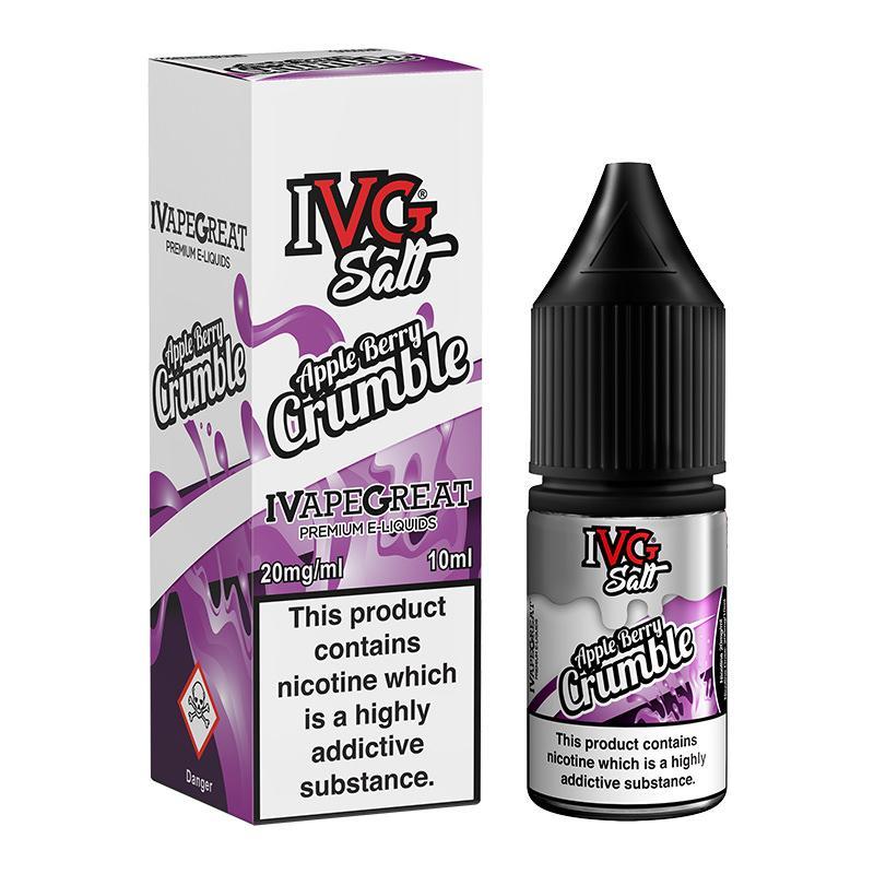 APPLE BERRY CRUMBLE NICOTINE SALT E-LIQUID BY I VG SALT - Eliquids Outlet