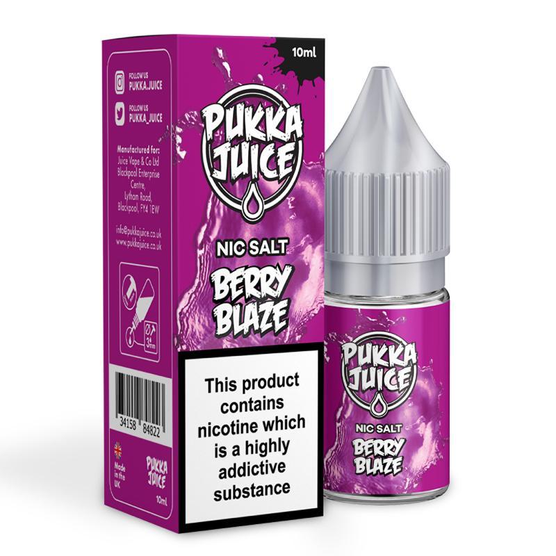BERRY BLAZE NICOTINE SALT E-LIQUID BY PUKKA JUICE - Eliquids Outlet