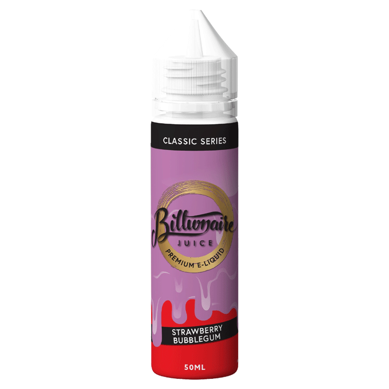 STRAWBERRY BUBBLEGUM E LIQUID BY BILLIONAIRE JUICE 50ML 70VG