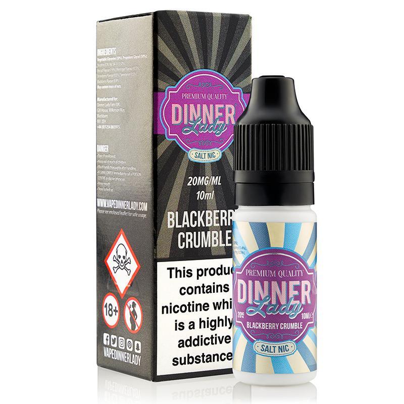 BLACKBERRY CRUMBLE NICOTINE SALT E-LIQUID BY DINNER LADY SALTS - Eliquids Outlet