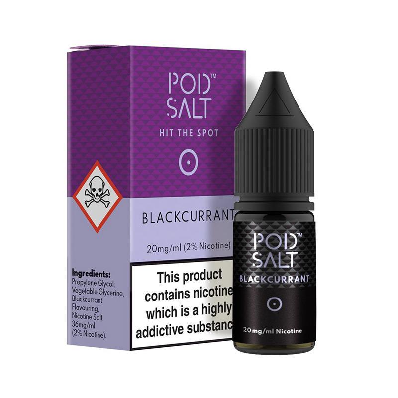 BLACKCURRANT NICOTINE SALT E-LIQUID BY POD SALT CORE RANGE - Eliquids Outlet