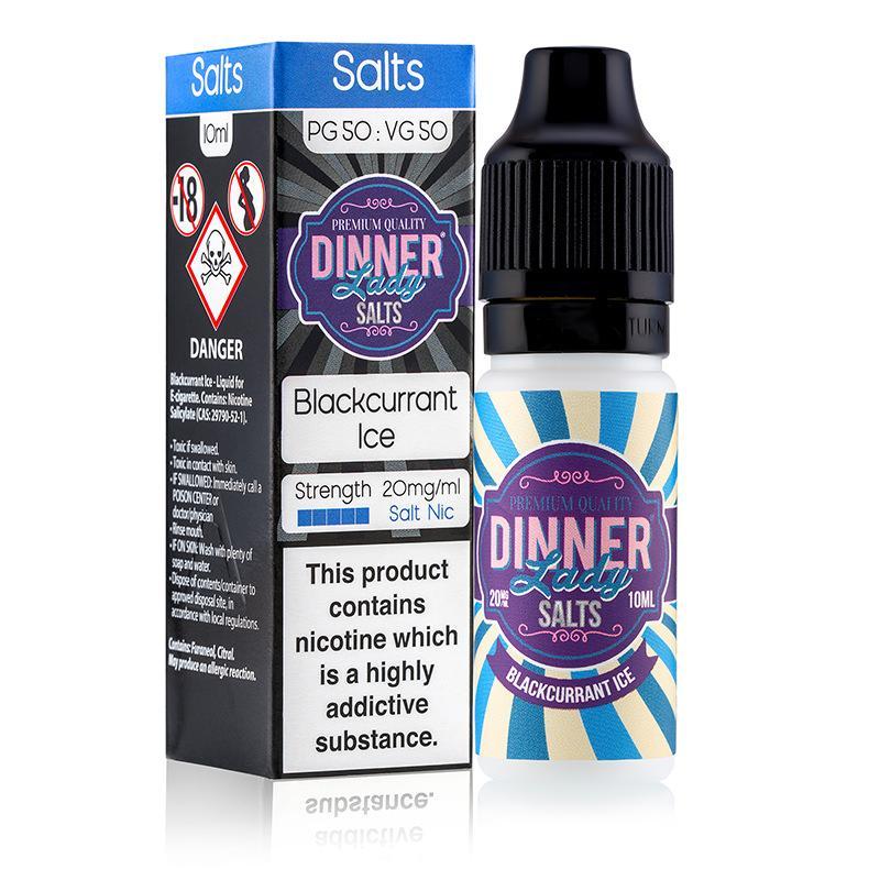 BLACKCURRANT ICE NICOTINE SALT E-LIQUID BY DINNER LADY SALTS - Eliquids Outlet