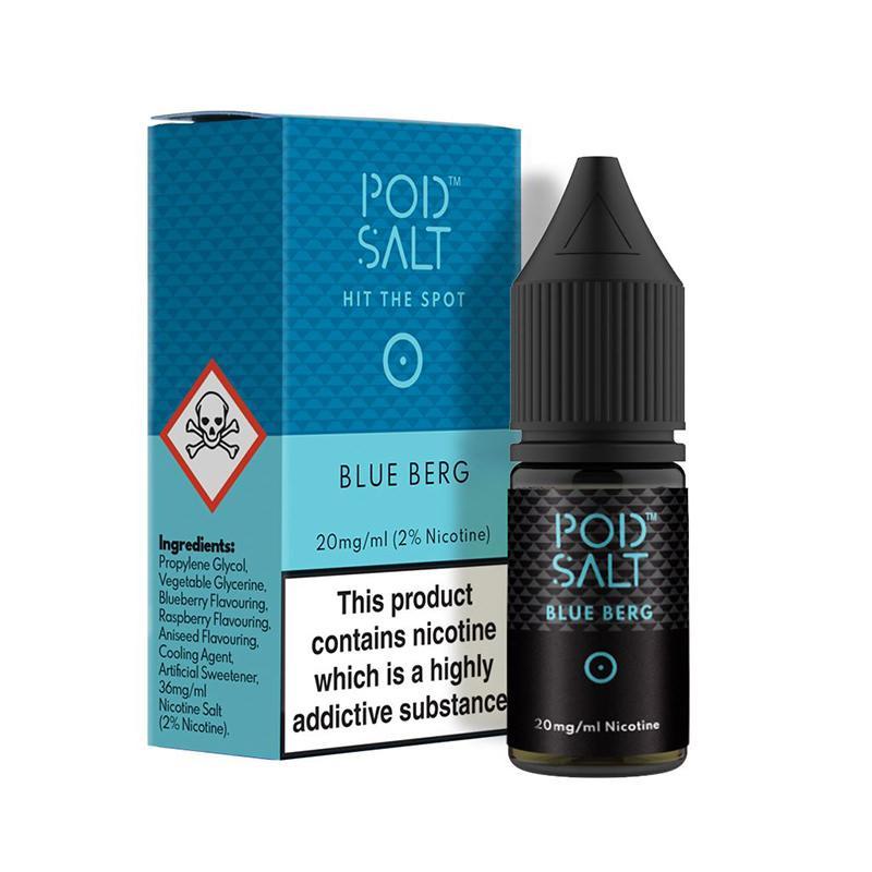 BLUE BERG NICOTINE SALT E-LIQUID BY POD SALT CORE RANGE - Eliquids Outlet