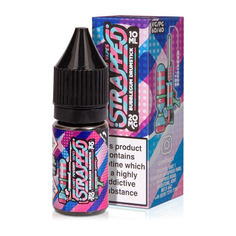 BUBBLEGUM DRUMSTICK NICOTINE SALT E-LIQUID BY STRAPPED - Eliquids Outlet
