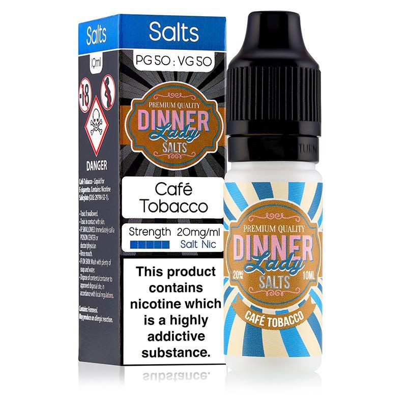 CAFE TOBACCO NICOTINE SALT E-LIQUID BY DINNER LADY SALTS - Eliquids Outlet