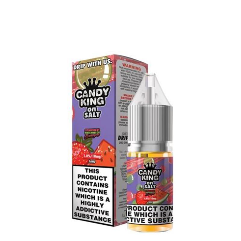 STRAWBERRY WATERMELON BUBBLEGUM NICOTINE SALT E-LIQUID BY CANDY KING ON SALT - Eliquids Outlet