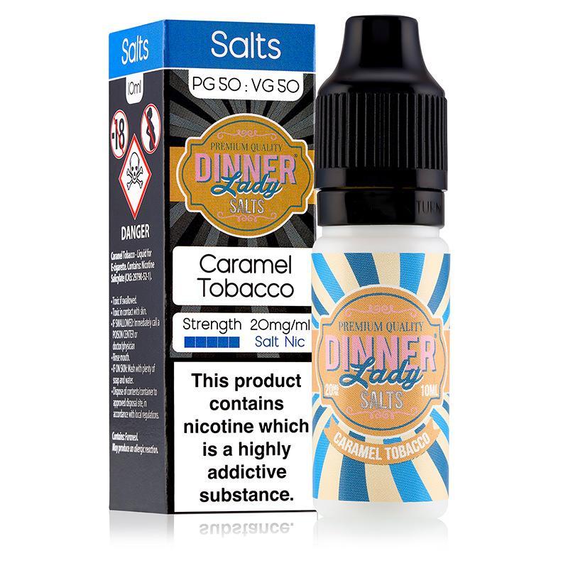 CARAMEL TOBACCO NICOTINE SALT E-LIQUID BY DINNER LADY SALTS - Eliquids Outlet