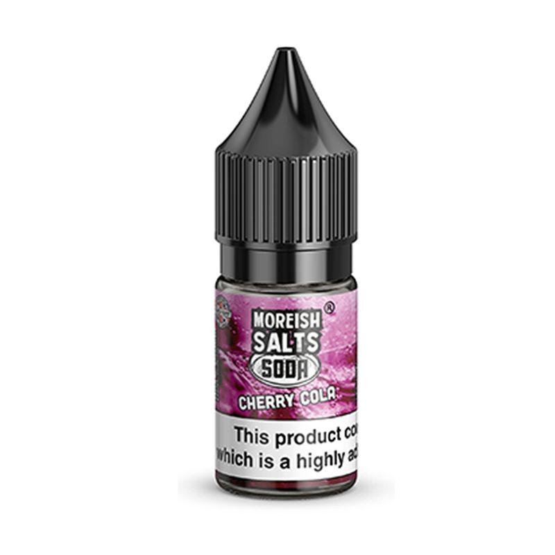 CHERRY COLA SODA NICOTINE SALT E-LIQUID BY MOREISH SALTS - Eliquids Outlet
