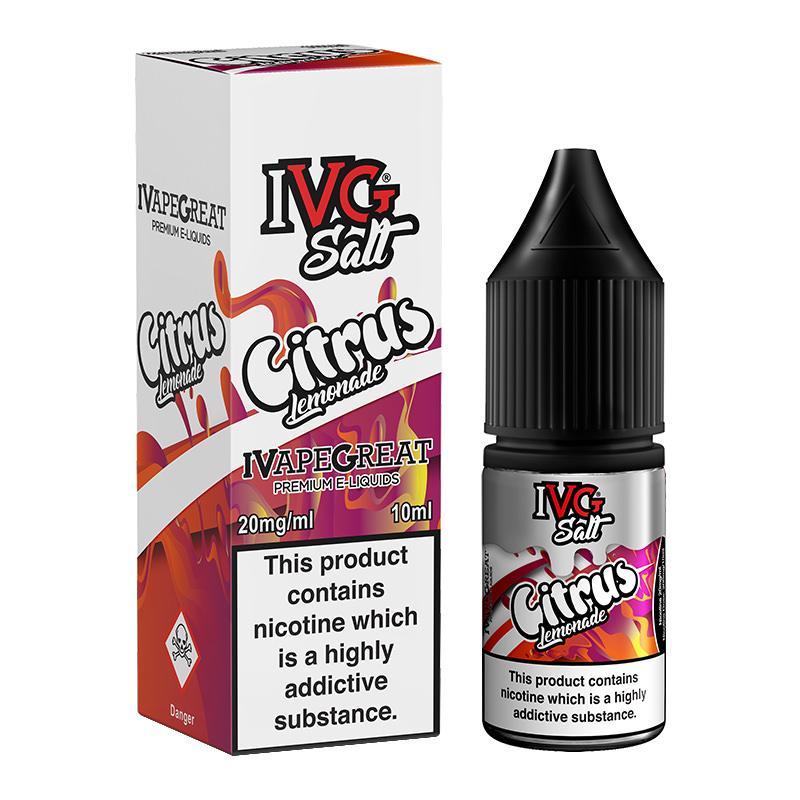 CITRUS LEMONADE NICOTINE SALT E-LIQUID BY I VG SALT - Eliquids Outlet