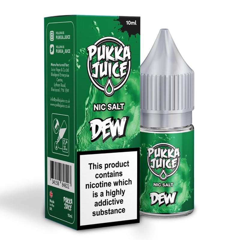 DEW NICOTINE SALT E-LIQUID BY PUKKA JUICE - Eliquids Outlet