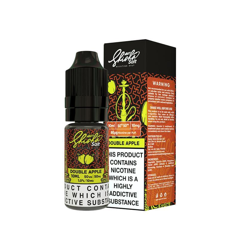 DOUBLE APPLE NICOTINE SALT E-LIQUID BY NASTY SHISHA SALT - Eliquids Outlet
