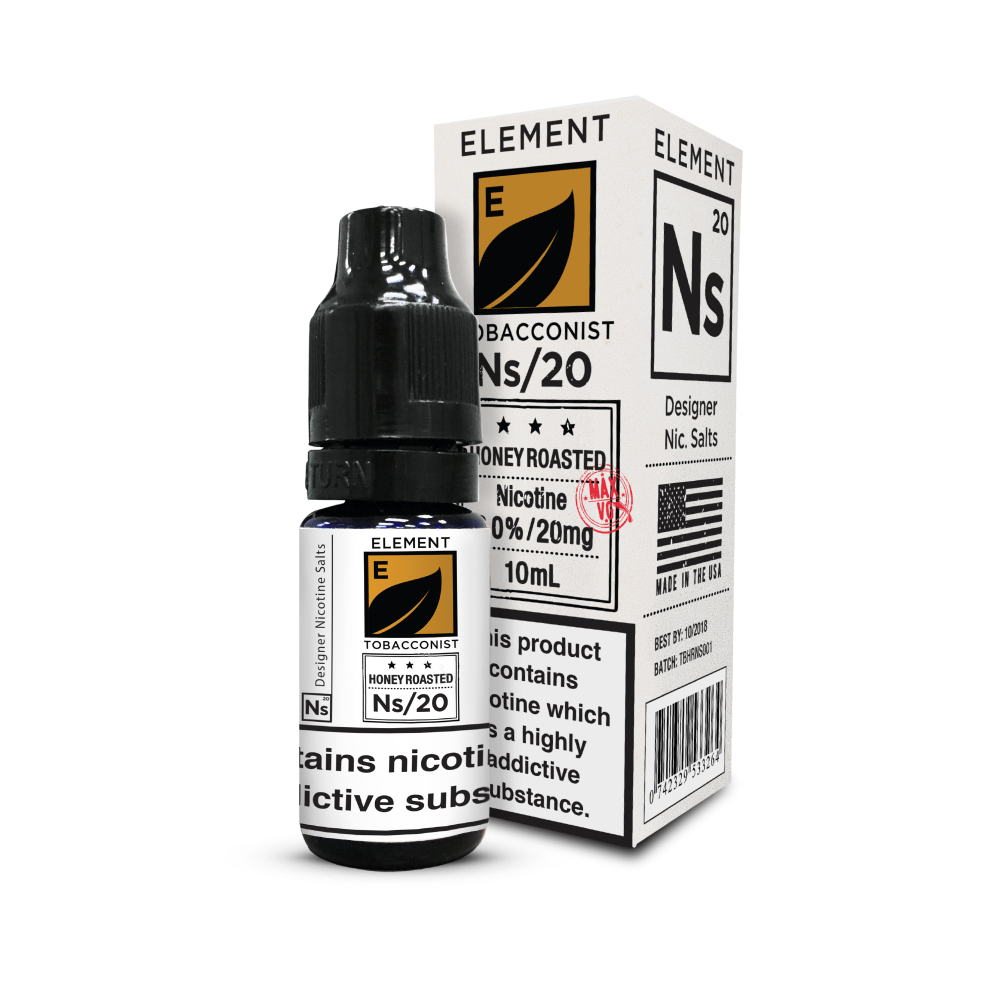 HONEY ROAST TOBACCO NICOTINE SALT E-LIQUID BY NS20 - ELEMENT - Eliquids Outlet