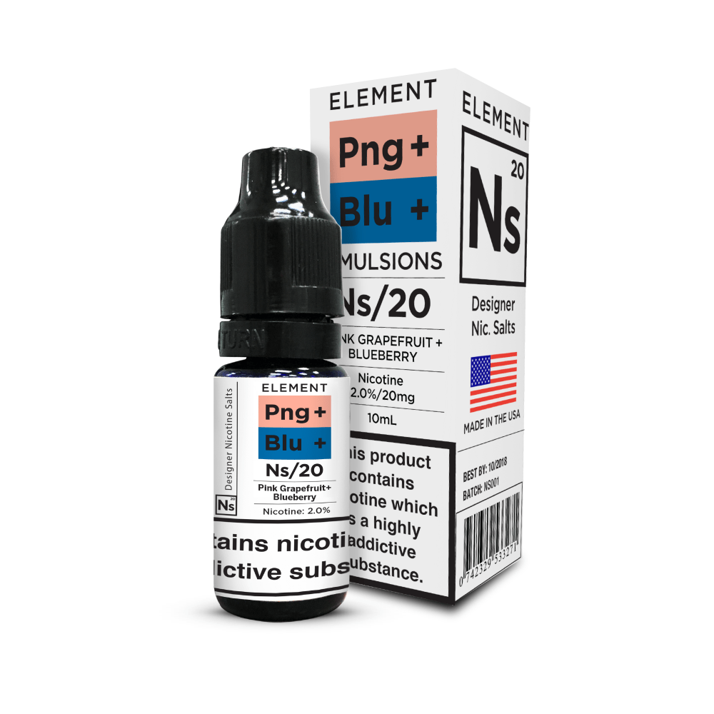 PINK GRAPEFRUIT + BLUEBERRY NICOTINE SALT E-LIQUID BY NS20 - ELEMENT - Eliquids Outlet