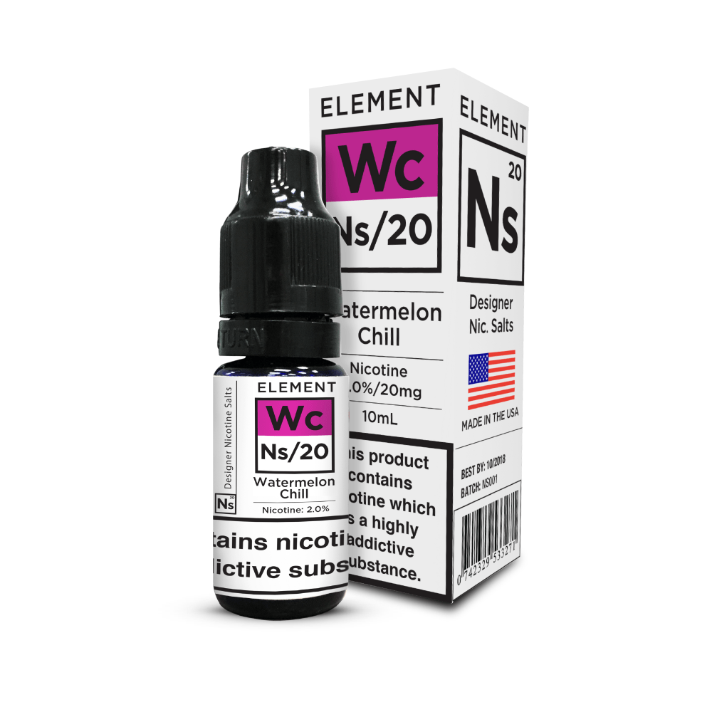 WATERMELON CHILL NICOTINE SALT E-LIQUID BY NS20 - ELEMENT - Eliquids Outlet