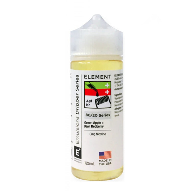 GREEN APPLE + KIWI REDBERRY BY ELEMENT 100ML 80VG