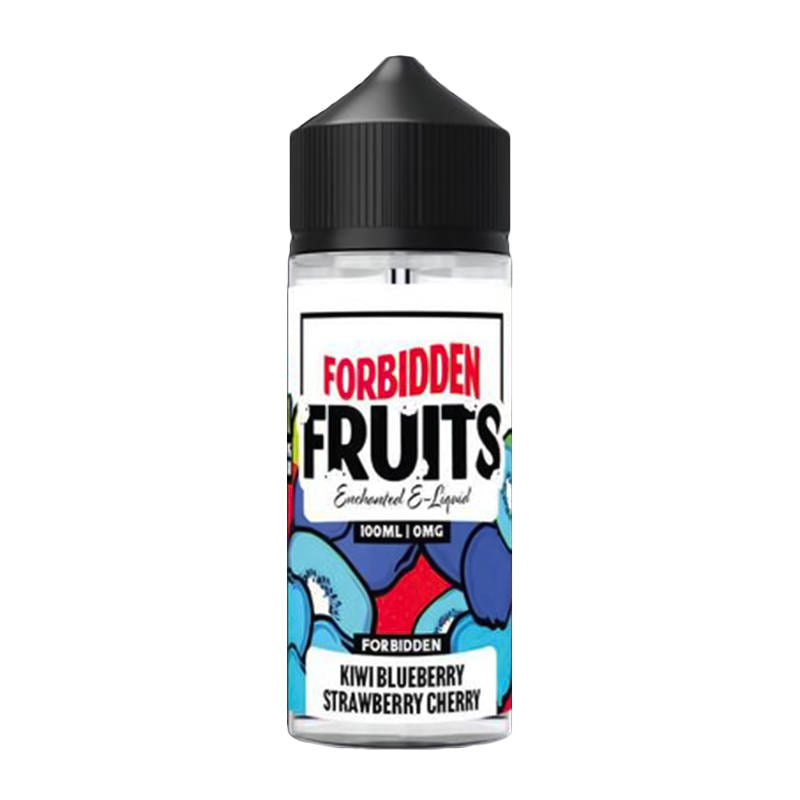 KIWI BLUEBERRY STRAWBERRY CHERRY E-LIQUID SHORTFILL BY FORBIDDEN FRUITS 100ML