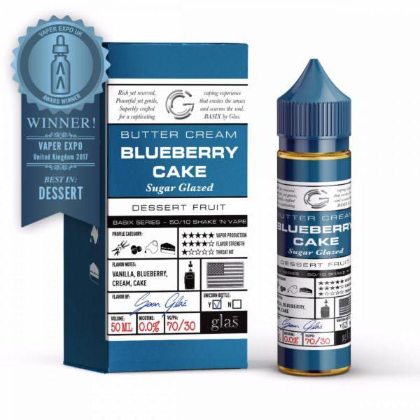 BLUEBERRY CAKE E LIQUID BY GLAS BASIX 50ML 70VG - Eliquids Outlet