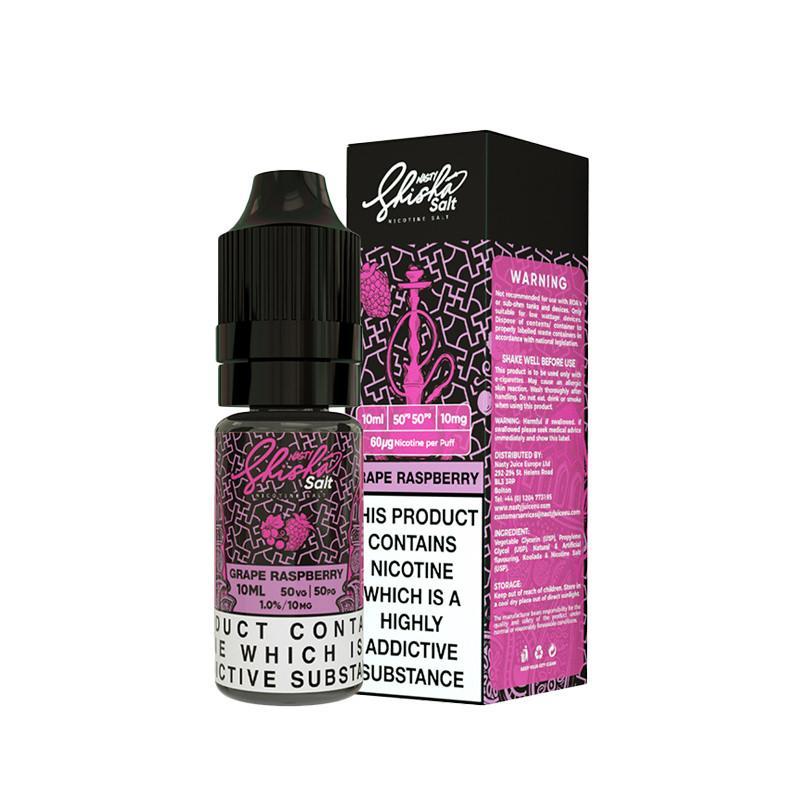 GRAPE RASPBERRY NICOTINE SALT E-LIQUID BY NASTY SHISHA SALT - Eliquids Outlet