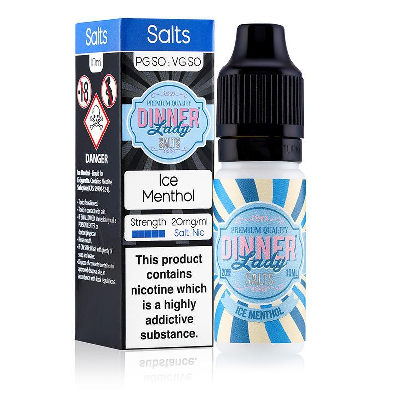 ICE MENTHOL NICOTINE SALT E-LIQUID BY DINNER LADY SALTS - Eliquids Outlet
