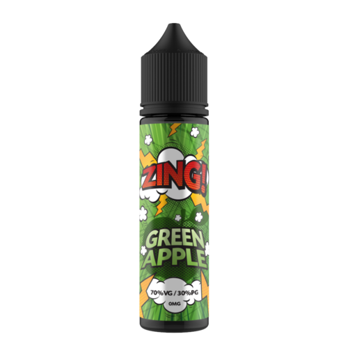 GREEN APPLE E LIQUID BY ZING! 50ML 70VG