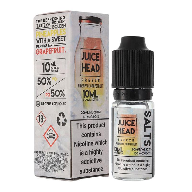 PINEAPPLE GRAPEFRUIT FREEZE NICOTINE SALT E-LIQUID BY JUICE HEAD SALTS - Eliquids Outlet