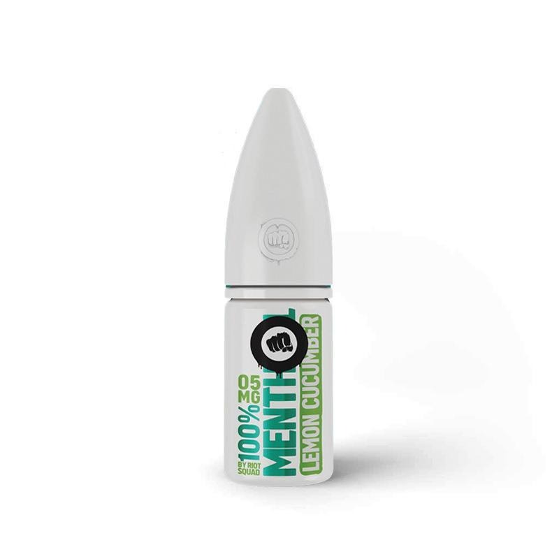 LEMON CUCUMBER NICOTINE SALT E-LIQUID BY RIOT SQUAD 100% MENTHOL - Eliquids Outlet