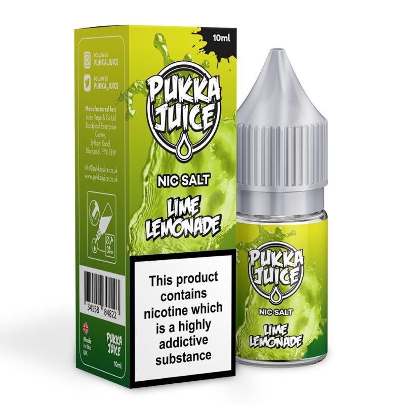 LIME LEMONADE BY PUKKA JUICE NIC SALT E-LIQUID - Eliquids Outlet